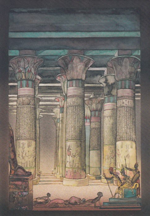 Michael Foreman illustration from City of Gold